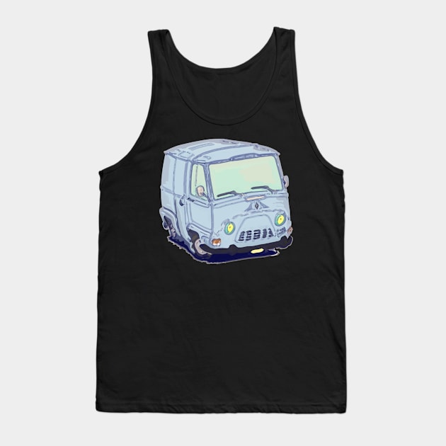 Vintage French van in vector style Tank Top by Andres7B9